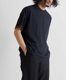 ADAM ET ROPE' | ハイゲージ シャンブレーニットT(Tシャツ/カットソー)