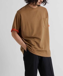 ADAM ET ROPE' | ハイゲージ シャンブレーニットT(Tシャツ/カットソー)