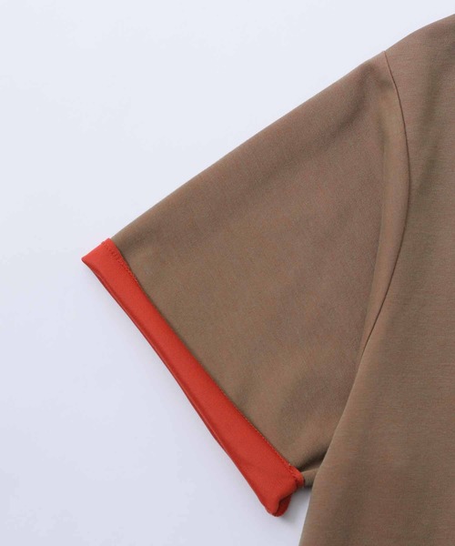 ADAM ET ROPE'（アダムエロペ）の「ハイゲージ シャンブレーニットT（Tシャツ/カットソー・メンズ・グレー系その他/カーキ/ネイビー・M/L/XL）」の16枚目の写真