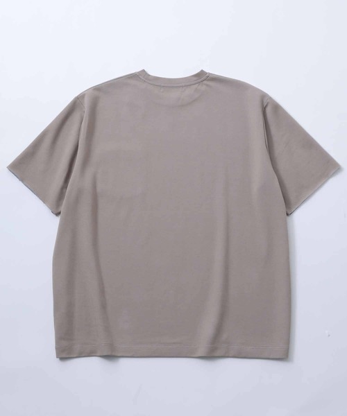 ADAM ET ROPE'（アダムエロペ）の「ハイゲージ シャンブレーニットT（Tシャツ/カットソー・メンズ・グレー系その他/カーキ/ネイビー・M/L/XL）」の12枚目の写真