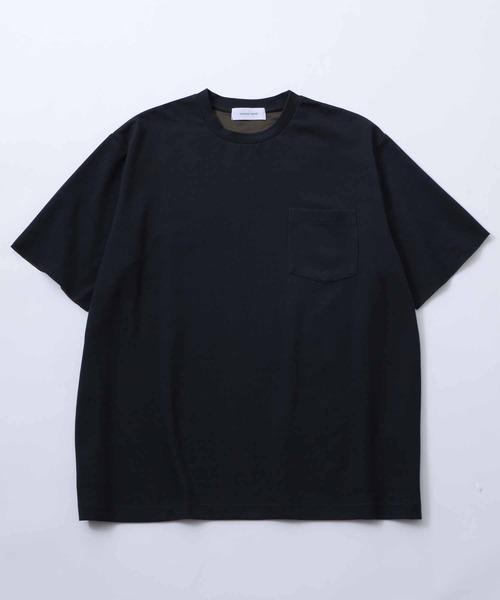 ADAM ET ROPE'（アダムエロペ）の「ハイゲージ シャンブレーニットT（Tシャツ/カットソー・メンズ・グレー系その他/カーキ/ネイビー・M/L/XL）」の21枚目の写真