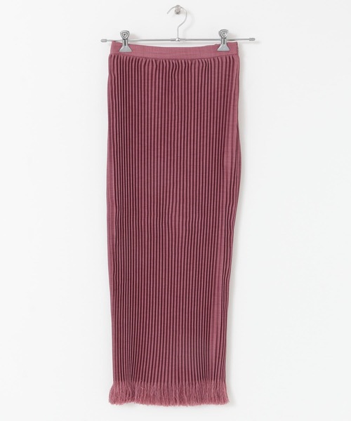 KBF+(ケービーエフプラス)の「KBF+ リネンライクフリンジプリーツスカート(スカート・レディース・パープル系その他/ベージュ系その他・ONE)」の11枚目の写真