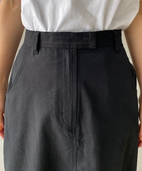 CAPRICIEUX LE'MAGE（カプリシューレマージュ）の「アシメ切替マーメイドスカート（スカート・レディース・ブラック/ネイビー・FREE）」の9枚目の写真