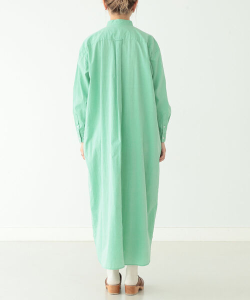 BEAMS BOY（ビームスボーイ）の「BEAMS BOY / スタンドカラー ロングスリーブ ワンピース（ワンピース・レディース・パープル/ミント・ONE SIZE）」の7枚目の写真