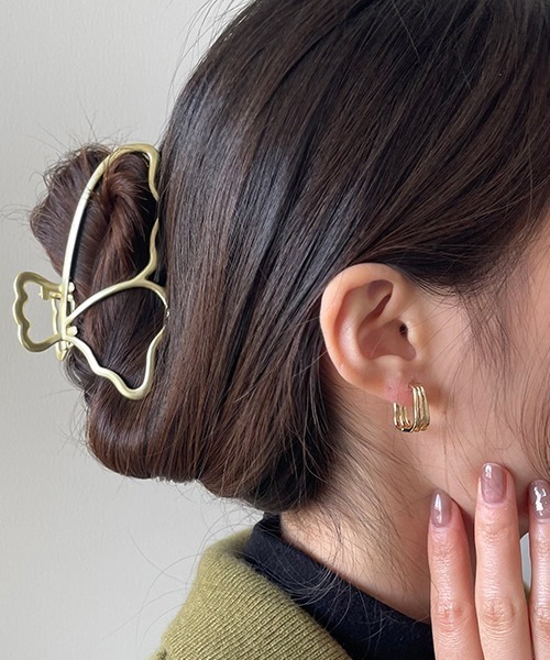 F D バタフライフレームヘアクリップ バレッタ ヘアクリップ Fun Daily ファンアンドデイリー のファッション通販 Zozotown