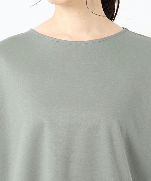 J.PRESS Ladies（J.プレス レディス）の「【洗える】EKIAN ポンチジャージー カットソー（Tシャツ/カットソー・レディース・グレー系/ネイビー系/ワイン系/スモーキーグリーン系・SMALL）」の20枚目の写真
