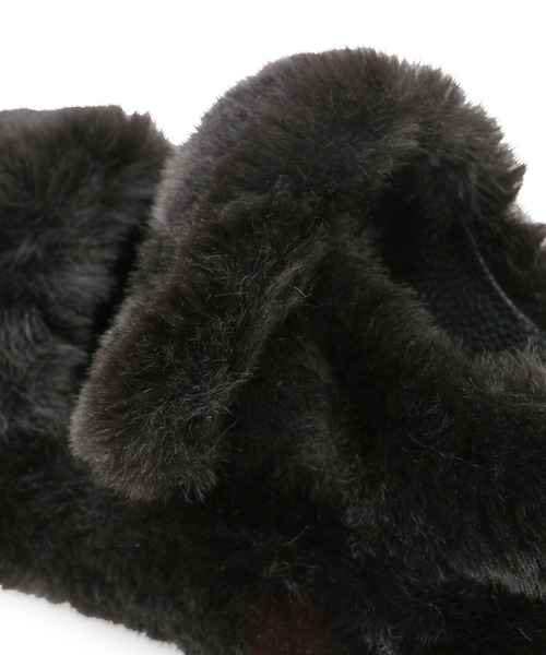 ADAM ET ROPE'（アダムエロペ）の「エコファースライダーサンダル（サンダル・レディース・チャコールグレー/ブラック・38/39/36/37）」の13枚目の写真