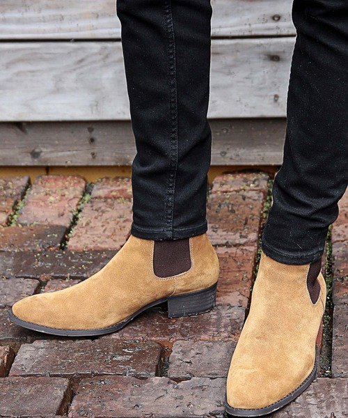 RATTLE TRAP(ラトルトラップ)の「スエードサイドゴアヒールブーツ(ブーツ・メンズ・ブラック/ベージュ・L/M/S)」の10枚目の写真