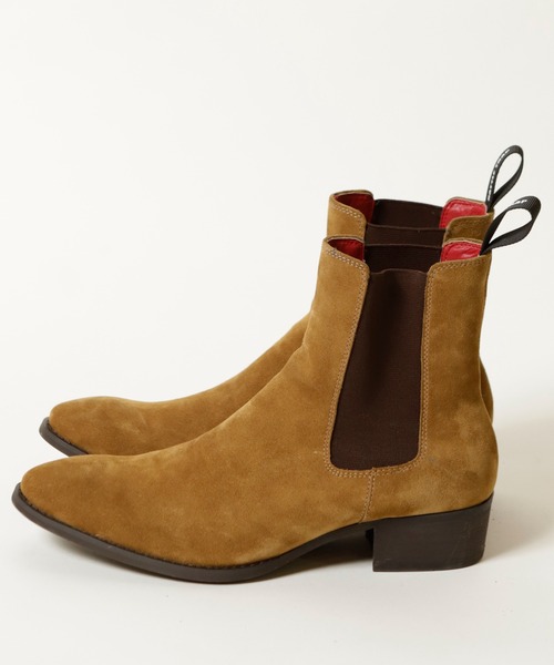 RATTLE TRAP(ラトルトラップ)の「スエードサイドゴアヒールブーツ(ブーツ・メンズ・ブラック/ベージュ・L/M/S)」の18枚目の写真