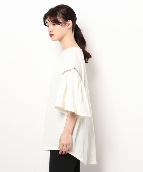 チチカカ（チチカカ）の「袖ライン刺繍トップス（Tシャツ/カットソー・レディース・ブラック/オフホワイト/カーキ・FREE）」の18枚目の写真