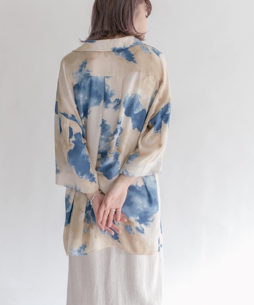 KBF（ケイビーエフ）の「ペイントプリントシャツ（シャツ/ブラウス・レディース・ベージュ/ブラウン/ピンク・ONE）」の11枚目の写真