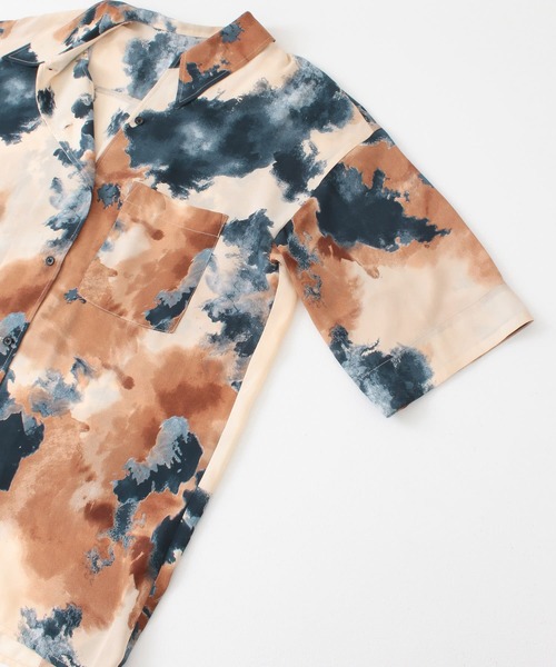 KBF（ケイビーエフ）の「ペイントプリントシャツ（シャツ/ブラウス・レディース・ベージュ/ブラウン/ピンク・ONE）」の19枚目の写真