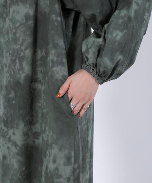 coen(コーエン)の「タイダイ染めロングワンピース(ワンピース・レディース・ダークグレー/ベージュ・FREE)」の14枚目の写真