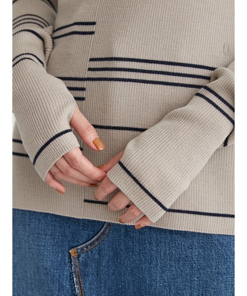 Mila Owen（ミラオーウェン）の「タートルネックリブニット（ニット/セーター・レディース・グレー/アイボリー/ブルー/ライム/ブラック/その他/ラベンダー・1/0）」の20枚目の写真