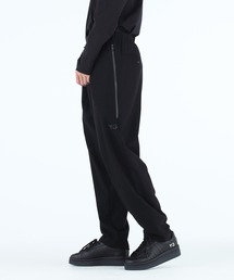 パンツ Y-3 WOOL FLANNEL STRAIGHT-LEG PANTS Y-3 Grey Wool Flannel Cuffed Pants – Zoo Fashions