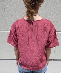 【最終価格】極美品【現行完売品】ユナイテッドアローズ ジャカードブラウス UNITED ARROWS green label relaxing｜<EMMEL REFINES>EM
