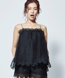 mikomori（ミコモリ）の「HEM SCALLOP CAMISOLE（キャミソール）」