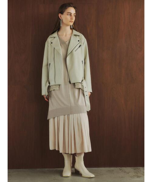 Editt by YECCA VECCA（エディットバイイェッカヴェッカ）の「ギャザーロングスカート　＊（スカート・レディース・ブラック/レッド/カーキ/イエロー/ライトベージュ・FREE）」の8枚目の写真