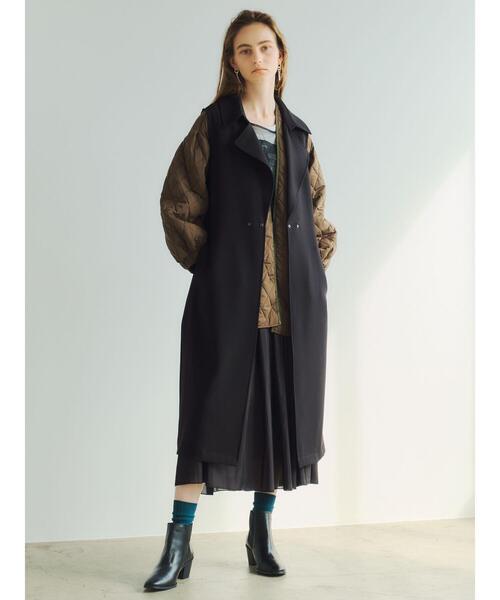 Editt by YECCA VECCA（エディットバイイェッカヴェッカ）の「ギャザーロングスカート　＊（スカート・レディース・ブラック/レッド/カーキ/イエロー/ライトベージュ・FREE）」の18枚目の写真