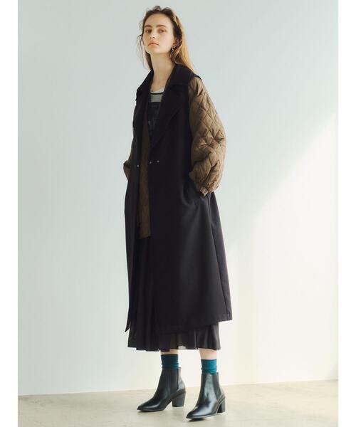 Editt by YECCA VECCA（エディットバイイェッカヴェッカ）の「ギャザーロングスカート　＊（スカート・レディース・ブラック/レッド/カーキ/イエロー/ライトベージュ・FREE）」の19枚目の写真