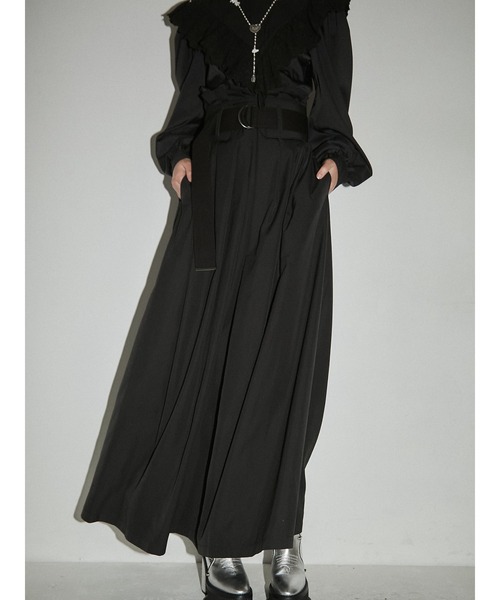 PAMEO POSE（パメオポーズ）の「Super Flare Maxi Skirt（スカート・レディース・グリーン/ベージュ/ブラック・SMALL/LARGE）」の2枚目の写真
