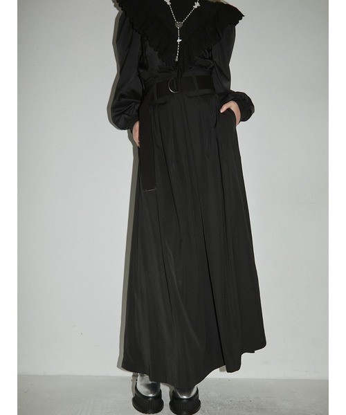 PAMEO POSE（パメオポーズ）の「Super Flare Maxi Skirt（スカート・レディース・グリーン/ベージュ/ブラック・SMALL/LARGE）」の11枚目の写真