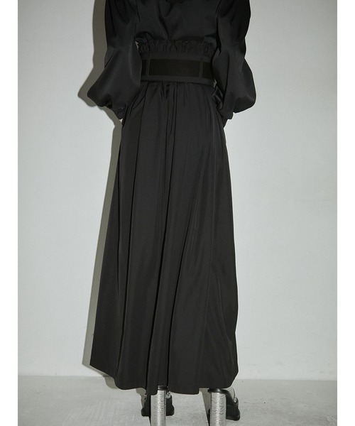 PAMEO POSE（パメオポーズ）の「Super Flare Maxi Skirt（スカート・レディース・グリーン/ベージュ/ブラック・SMALL/LARGE）」の8枚目の写真