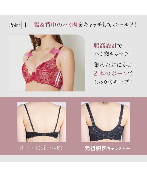 HEAVEN Japan 元祖脇肉キャッチャー　脇高補整ブラジャー　2枚セット 元祖脇肉キャッチャー 脇高補整ブラジャー（ブラジャー）｜HEAVEN