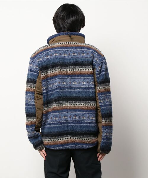 KRIFF MAYER(クリフメイヤー)の「柄ボアスタンドJK(ブルゾン・メンズ・グレー/カーキ/ブルー・SMALL/MEDIUM/LARGE/X-LARGE)」の5枚目の写真