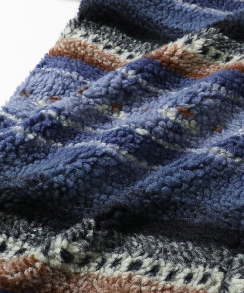 KRIFF MAYER(クリフメイヤー)の「柄ボアスタンドJK(ブルゾン・メンズ・グレー/カーキ/ブルー・SMALL/MEDIUM/LARGE/X-LARGE)」の7枚目の写真