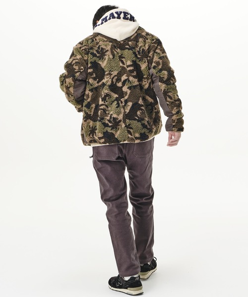 KRIFF MAYER(クリフメイヤー)の「柄ボアスタンドJK(ブルゾン・メンズ・グレー/カーキ/ブルー・SMALL/MEDIUM/LARGE/X-LARGE)」の14枚目の写真