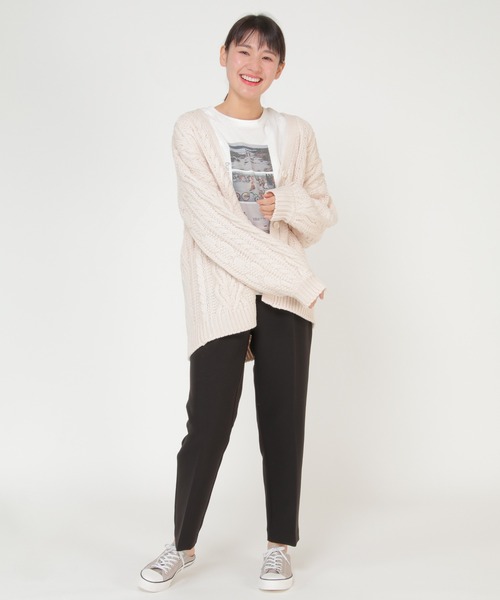 IKKA LOUNGE(イッカラウンジ)の「テーパードパンツ2(セットアップ)(スラックス・レディース・ブラック/ベージュ・M/L)」の21枚目の写真