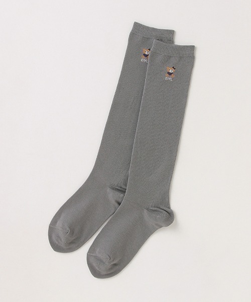 by LOVEiT（バイラビット）の「ハイソックス 【日本製】（ソックス/靴下・キッズ・パープル/グレー/ブラック・L/LL/M/S）」の2枚目の写真