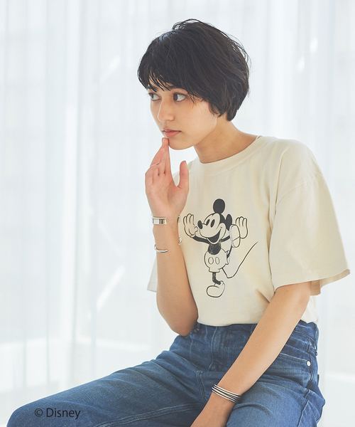 Rouge vif（ルージュヴィフ）の「別注GOOD ROCK SPEED ミッキー/Tシャツ（Tシャツ/カットソー・レディース・ホワイト/ブラック・フリー）」の17枚目の写真