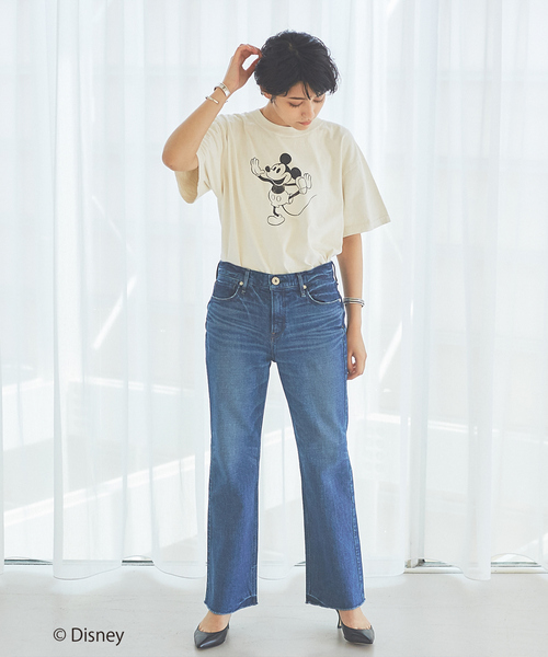 Rouge vif（ルージュヴィフ）の「別注GOOD ROCK SPEED ミッキー/Tシャツ（Tシャツ/カットソー・レディース・ホワイト/ブラック・フリー）」の5枚目の写真