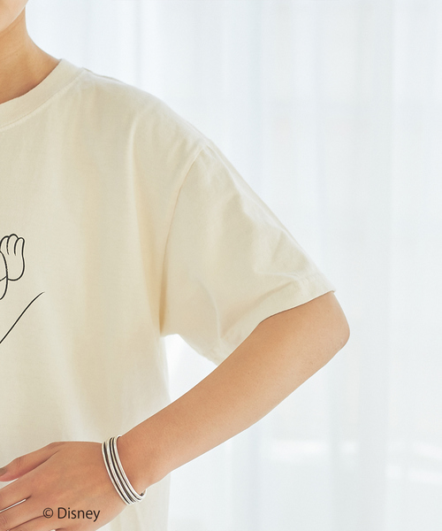 Rouge vif（ルージュヴィフ）の「別注GOOD ROCK SPEED ミッキー/Tシャツ（Tシャツ/カットソー・レディース・ホワイト/ブラック・フリー）」の4枚目の写真