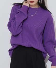 JEMORGAN ビッグワッフル クルーネック