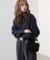 JEMORGAN ビッグワッフル クルーネック