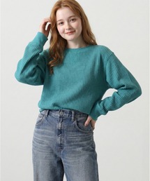 JEMORGAN ビッグワッフル クルーネック