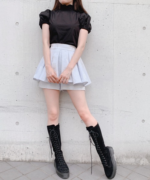 PAIN（ペイン）の「フラワージャガードショートパンツ（その他パンツ・レディース・ホワイト/ブラック/ブルー・FREE）」の10枚目の写真