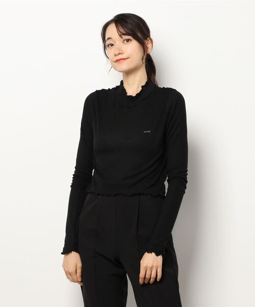 lilLilly(リルリリー)の「シースルーハイネックトップス(Tシャツ/カットソー・レディース・ホワイト/ブラック/ピンク/ブルー・FREE)」の20枚目の写真