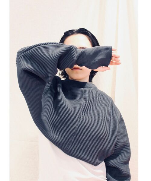 Toironier（トワロニエ）の「Toironier(トワロニエ) 2way bolero ボレロ（ニット/セーター・レディース・チャコールグレー/ライトグレー・FREE）」の11枚目の写真