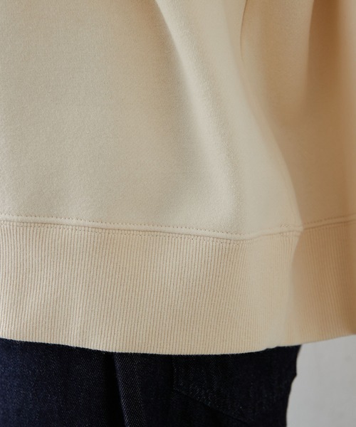 PUAL CE CIN（ピュアルセシン）の「裏起毛プルオーバー（スウェット・レディース・キャメル/モカ/グレイッシュベージュ/ブラウン/ブラック/オフホワイト・FREE）」の12枚目の写真