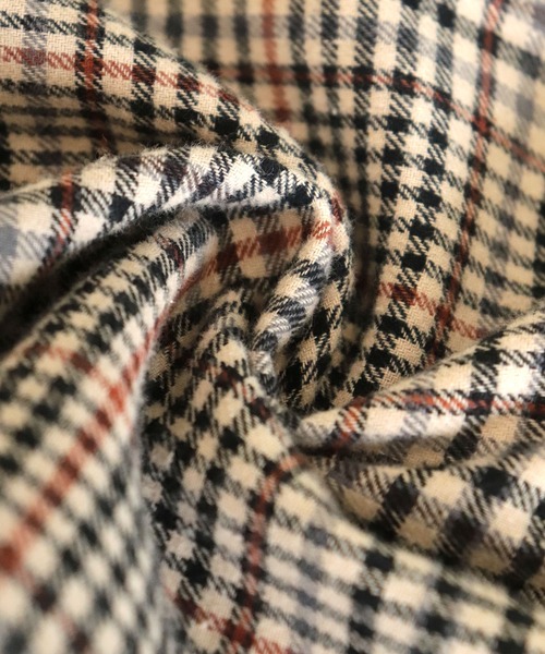 BKhome（ビーケーホーム）の「サキゾメチェックCPO（シャツ/ブラウス・レディース・マルチ/ベージュ/ブラック・FREE）」の11枚目の写真