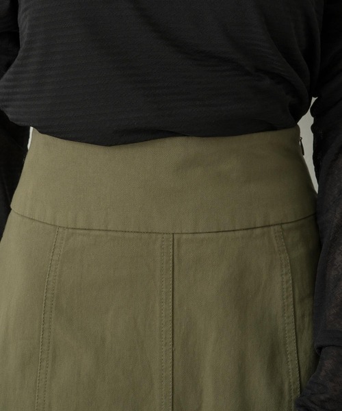 Kastane（カスタネ）の「SETUPミリタリーマーメイドスカート（スカート・レディース・アイボリー/カーキ/ブラック/ダークブラウン・FREE/1/2）」の10枚目の写真