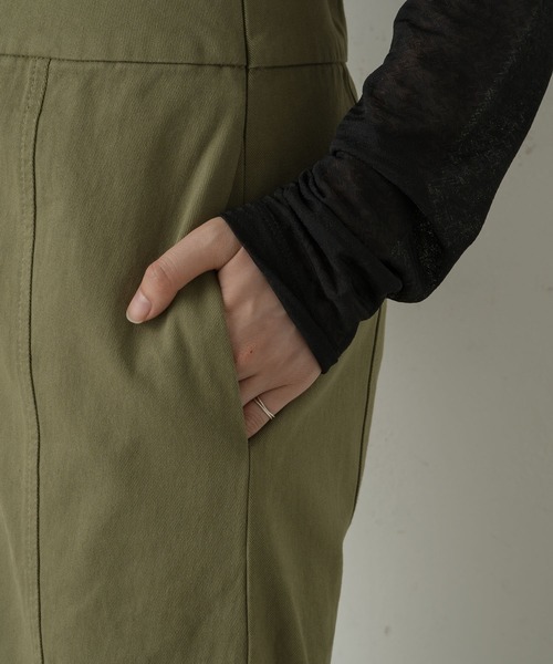 Kastane（カスタネ）の「SETUPミリタリーマーメイドスカート（スカート・レディース・アイボリー/カーキ/ブラック/ダークブラウン・FREE/1/2）」の17枚目の写真