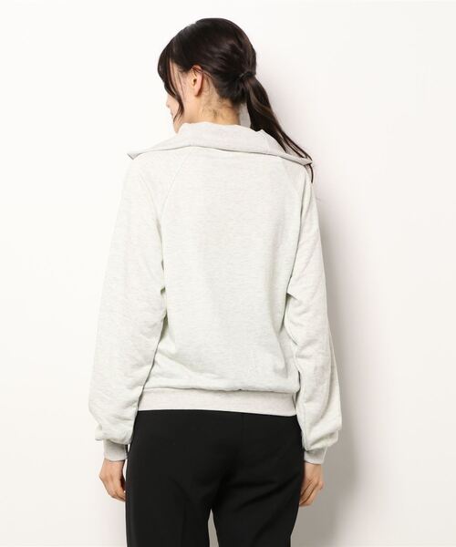 aimoha（アイモハ）の「ハーフジップスウェット（スウェット・レディース・ネイビー/ライトグレー・FREE）」の3枚目の写真