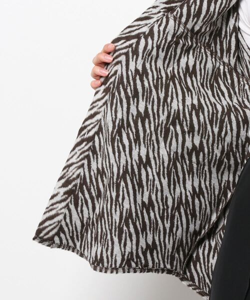 ANAP(アナップ)の「ゼブラオーバーシャツジャケット(カバーオール・レディース・ブラック/ブラウン・FREE)」の5枚目の写真