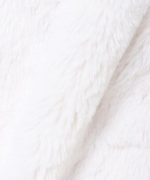 INGNI(イング)の「エコファーパーカー(ブルゾン・レディース・ブラック/ベージュ/アイボリー・M)」の7枚目の写真