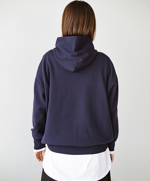 haco!（ハコ）の「カジュアルすぎずに大人が着られる便利なニットパーカー by que made me（パーカー・レディース・ネイビー/ベージュ・SMALL/MEDIUM/LARGE/X-LARGE）」の21枚目の写真